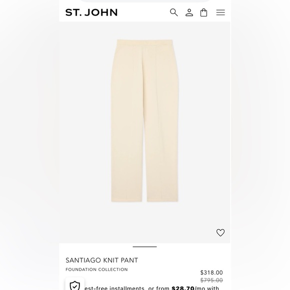 St. John Collection Pants - St. John Collection knit pants Santiago